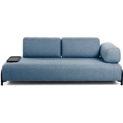 Kave Home - 3-zitsbank Compo blauw met klein dienblad 232 cm