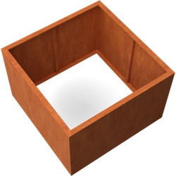 Artesa Rechthoekige plantenbak cortenstaal L120 x B120 x H80 cm zonder bodem
