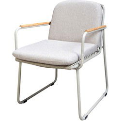 Serra dining chair aluminium salix rope salix/flax beige AW