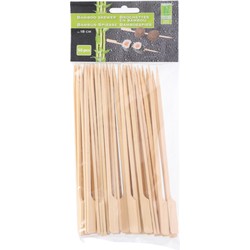 Hapjes/sate prikkers/spiesjes - bamboe hout - 50x stuks - 18 cm - amuse/bbq/feestje - prikkers (sate)