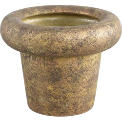 PTMD Relandi Gold cement pot cone thick border round L