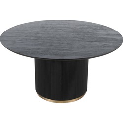 PTMD Xelle Black dining table
