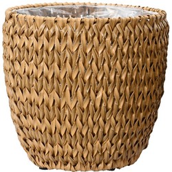 Eric planter wicker dia37.00x37.00cm naturel