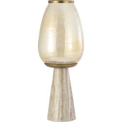 PTMD Berdand Beige Floor Stormlight Luster Glass Cone S
