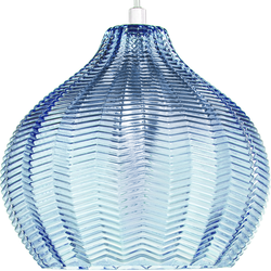 Beliani KEILA - Hanglamp-Blauw-Glas
