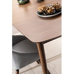 Eettafel Bruin MDF - Uitschuifbaar 180/219x90x75cm - Gradje