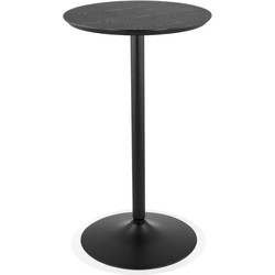 Ronde hoge tafel TAMAGO zwart