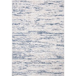 Safavieh Modern Abstract Indoor Woven Area Rug, Amelia Collection, ALA768, in Ivory & Blue, 160 X 229 cm