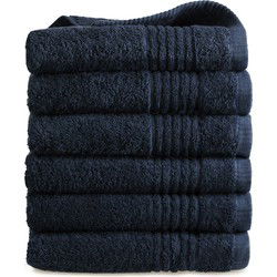 PHLOX Handdoeken Set 50x100 cm - 6 stuks - 600 g/m2 Zacht Katoen - Supreme Collectie - Navy