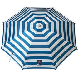 Atosa Design parasol - Maritiem blauw/wit - D240 x H200 cm - zomer/strand - 8 vlakken - Parasols