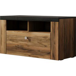 Meubella - Schoenenkast Linford - Donker eiken - 84 cm