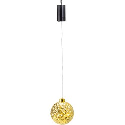 IKO kerstbal goud - met led verlichting- D12 cm - aan draad - kerstverlichting figuur