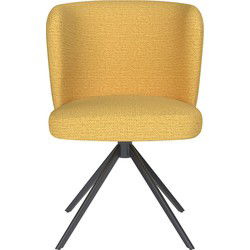 Eetkamerstoel Stan Oker Metalen Swivel - Giga Meubel