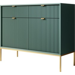 Meubella Dressoir Navil 2 - Groen - 104 cm