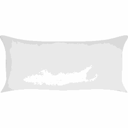 TRIGLAV - Hoofdkussen laag - Wit - 40 x 80 cm - Polyester