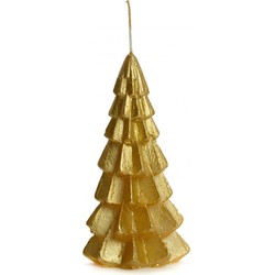 Rustik Lys - Kerstboom kaars goud Small