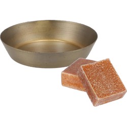 Amberblokjes/geurblokjes cadeauset - amber geur - inclusief schaaltje - Amberblokjes