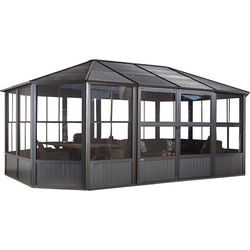 Sojag Aluminium paviljoen Charleston - met klamboe 384x594x281cm