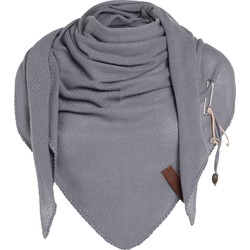 Knit Factory Lola Omslagdoek - Dark Grey - 190x85 cm