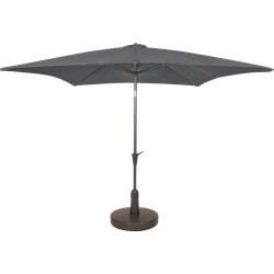 Kopu® Malaga Parasol Vierkant 200x200 cm met Knikarm - Grijs