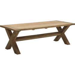 Colombia tafel - 240x100 cm - natural teakhout