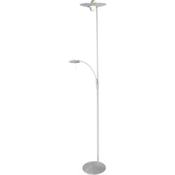 Moderne vloerlamp met leesarm Steinhauer Zenith LED Staal