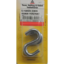S-haak 5x44mm verz 3st