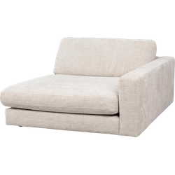 Duncan modulaire chaise longue lichtgrijs - rechts - 129 cm