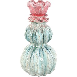 PTMD Vaas Tegain - 21x21x42 cm - Keramiek - Petrol