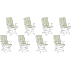 MAUI PREMIUM - Tuinkussen set 8 stuks - Lichtgroen - Polyester