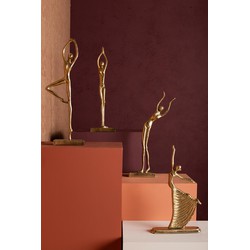 PTMD Bloempot Sheena - 23x7x41 cm - Aluminium - Goud