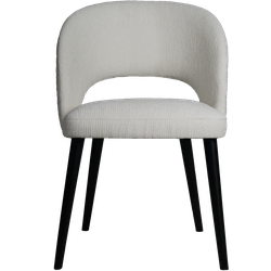 PTMD Abierto White 9900 nanci fabric dining chair