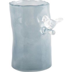 Vase Bird On Branch Small