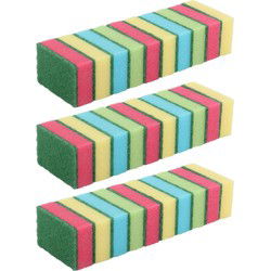 Dirt Devil Schuursponzen - 50x stuks - 8,5 x 5,5 x 2,5 cm - Sponzen