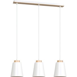 scandinavische hanglamp Romano Wit 3-lichts