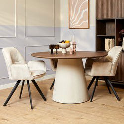Starfurn Eettafel Madison Walnut | 130 cm
