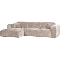 WOOOD Cloud Chaise Longue Bank Links - Chenille - Naturel - 80x280x165