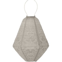 LUMIZ - Solar Lampion Marrakesh Can - 30 cm - Licht Taupe