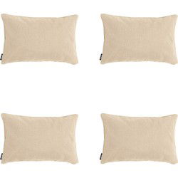 Madison -  Sierkussen Beige canvas eco+ - Ca. 30x50 cm - Set van 4