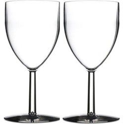 Rosti Mepal Wijnglazen - 10x - kunststof - 300 ml - 8 x 16 cm - Wijnglazen