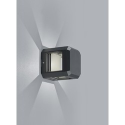 Moderne Wandlamp  Logone - Metaal - Grijs
