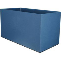 RIVIERA GRANIT rechthoekige bloembak - Kunststof - 80x40 cm - Blauw