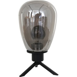 Steinhauer tafellamp Reflexion - zwart - metaal - 15 cm - E27 fitting - 2682ZW