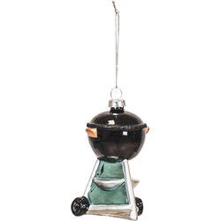 Xmas hanger - Barbecue - Glass - Black - 5x5x9,5cm