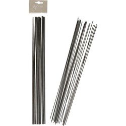 Natural Binddraad - 40x - grijs - 350 mm x 1,6 mm - hobbydraad - Kerststukjes