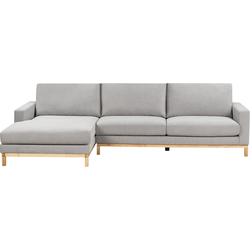 Beliani SIGGARD - Hoekbank-Grijs-Polyester