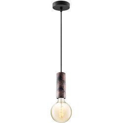 Home sweet home hanglamp Saga roest Spiral g125 - amber