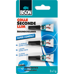 Secondelijm Vloeibaar Mini's 3 x 1g - Bison