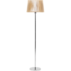 Beliani FORGE - Staande lamp-Lichte houtkleur-IJzer