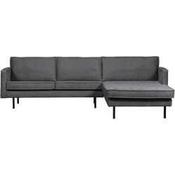 BePureHome Chaise Longue Rechts Rodeo - Velvet - Mountain - 85x300x155